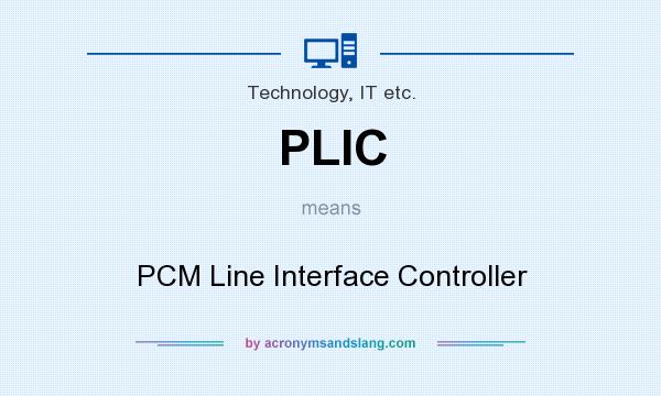 What does PLIC mean? It stands for PCM Line Interface Controller