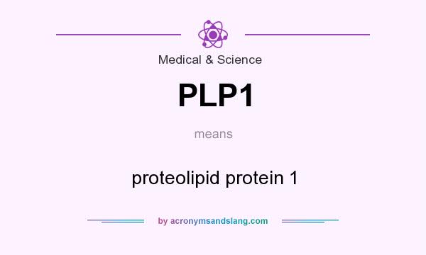 What does PLP1 mean? It stands for proteolipid protein 1