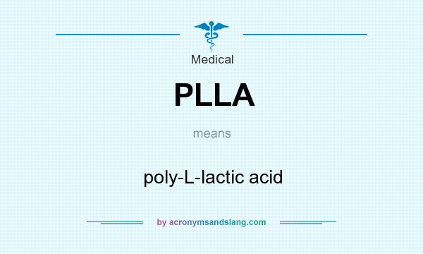 What does PLLA mean? It stands for poly-L-lactic acid