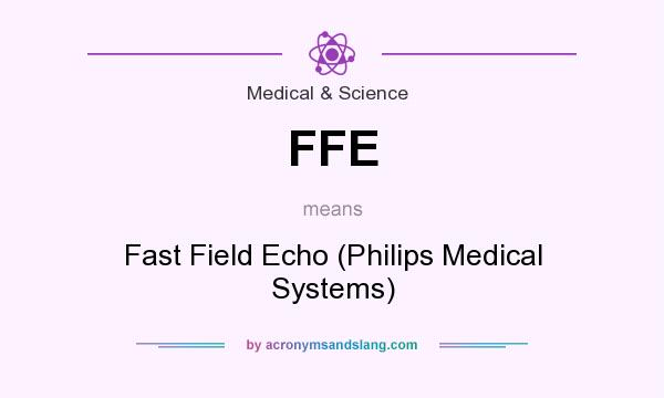 What does FFE mean? It stands for Fast Field Echo (Philips Medical Systems)