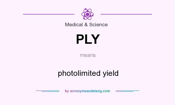 What does PLY mean? It stands for photolimited yield