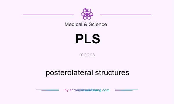 What does PLS mean? It stands for posterolateral structures