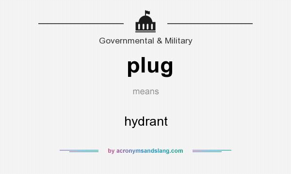 What does plug mean? It stands for hydrant
