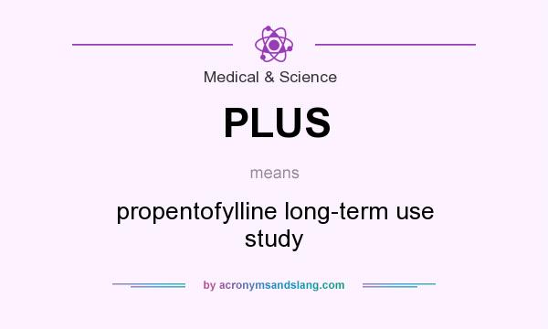 What does PLUS mean? It stands for propentofylline long-term use study