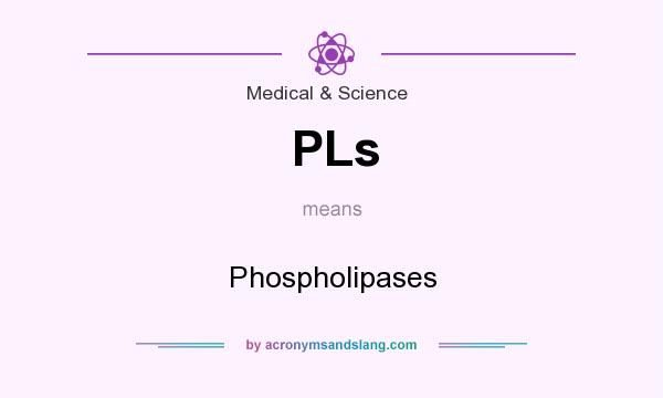 What does PLs mean? It stands for Phospholipases