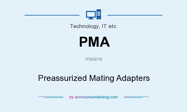 What does PMA mean? It stands for Preassurized Mating Adapters