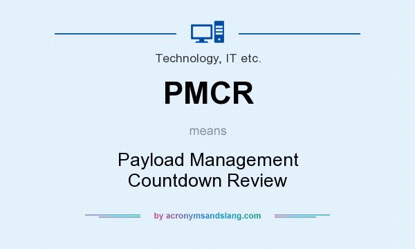What does PMCR mean? It stands for Payload Management Countdown Review