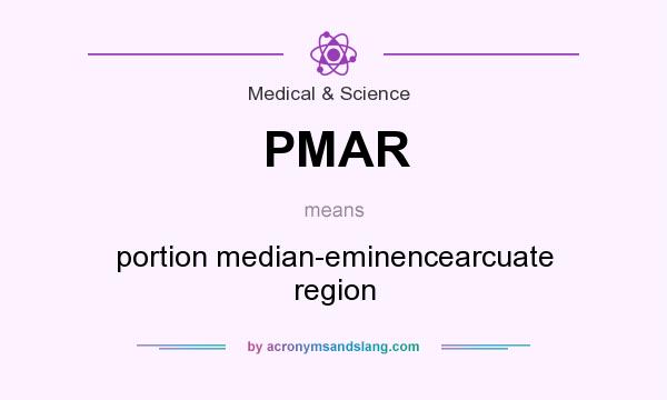 What does PMAR mean? It stands for portion median-eminencearcuate region