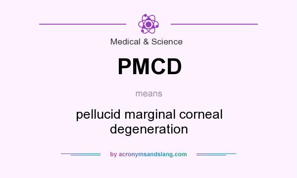 What does PMCD mean? It stands for pellucid marginal corneal degeneration