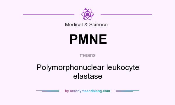 What does PMNE mean? It stands for Polymorphonuclear leukocyte elastase