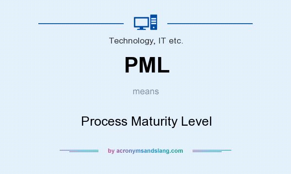 What does PML mean? It stands for Process Maturity Level