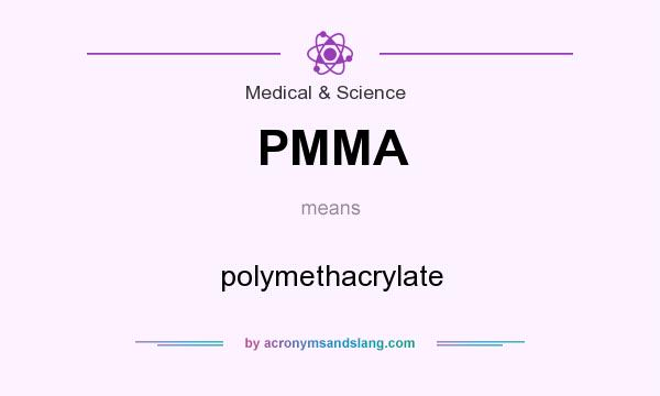 What does PMMA mean? It stands for polymethacrylate