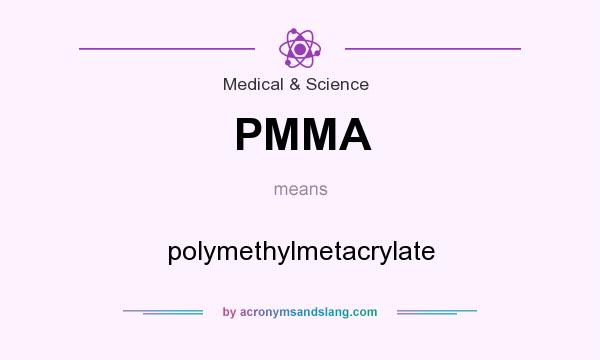 What does PMMA mean? It stands for polymethylmetacrylate
