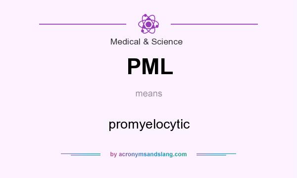 What does PML mean? It stands for promyelocytic