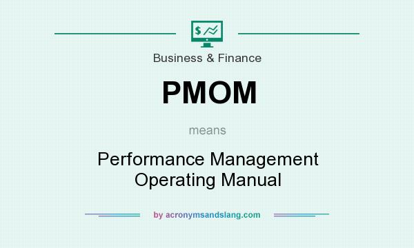 What does PMOM mean? It stands for Performance Management Operating Manual