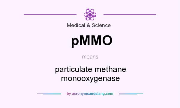 What does pMMO mean? It stands for particulate methane monooxygenase