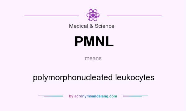 What does PMNL mean? It stands for polymorphonucleated leukocytes