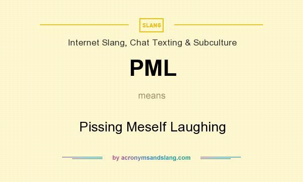 What does PML mean? It stands for Pissing Meself Laughing