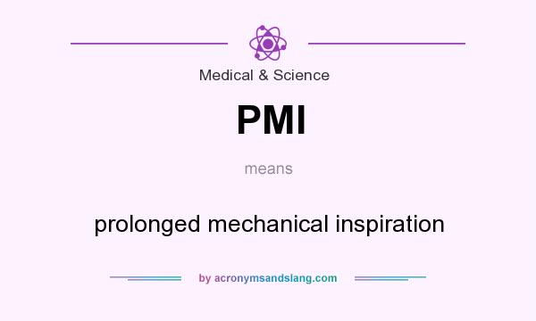 What does PMI mean? It stands for prolonged mechanical inspiration