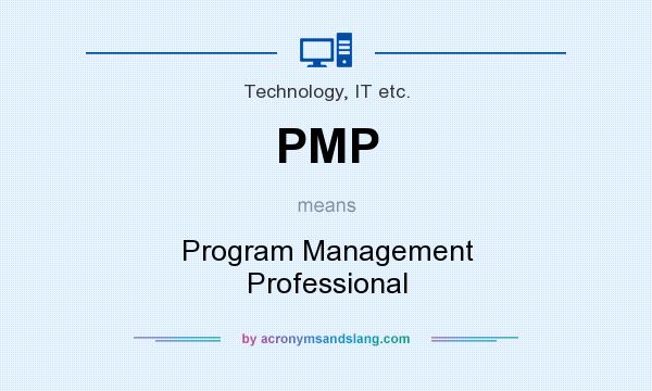 What does PMP mean? It stands for Program Management Professional