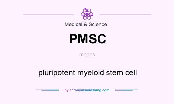 What does PMSC mean? It stands for pluripotent myeloid stem cell