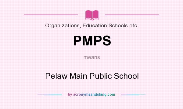 What does PMPS mean? It stands for Pelaw Main Public School