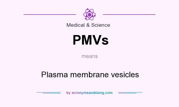 What does PMVs mean? It stands for Plasma membrane vesicles