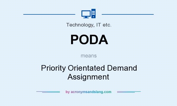 What does PODA mean? It stands for Priority Orientated Demand Assignment