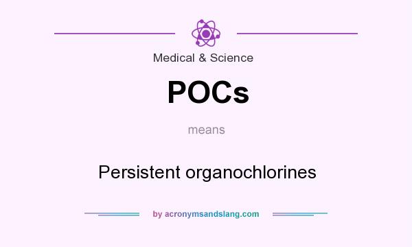 What does POCs mean? It stands for Persistent organochlorines