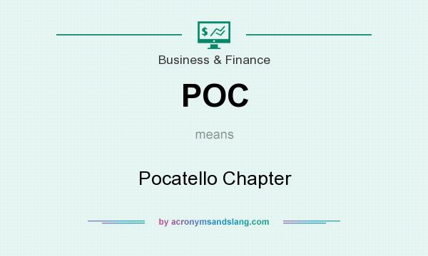What does POC mean? It stands for Pocatello Chapter