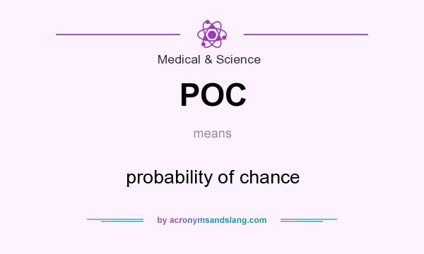 What does POC mean? It stands for probability of chance