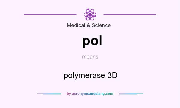 What does pol mean? It stands for polymerase 3D