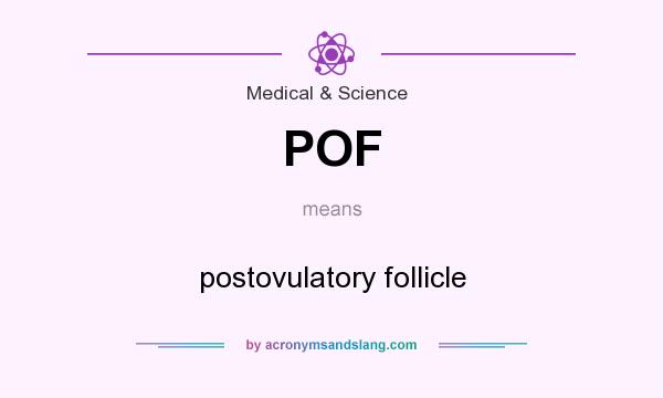 What does POF mean? It stands for postovulatory follicle