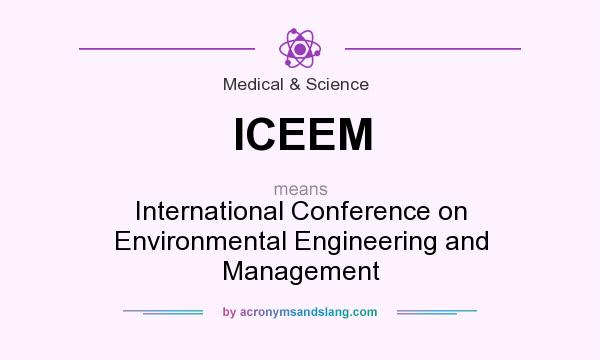 What does ICEEM mean? It stands for International Conference on Environmental Engineering and Management