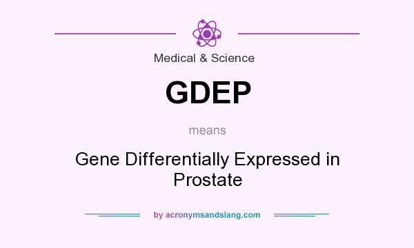 What does GDEP mean? It stands for Gene Differentially Expressed in Prostate