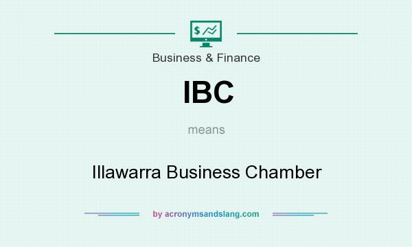 What does IBC mean? It stands for Illawarra Business Chamber