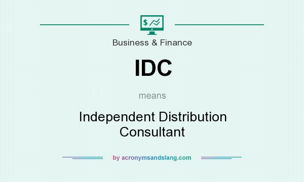 What does IDC mean? It stands for Independent Distribution Consultant