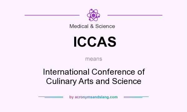 What does ICCAS mean? It stands for International Conference of Culinary Arts and Science