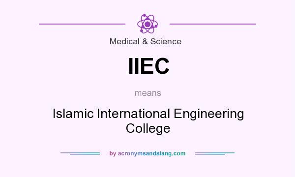 What does IIEC mean? It stands for Islamic International Engineering College