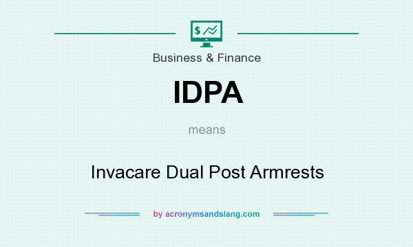 What does IDPA mean? It stands for Invacare Dual Post Armrests