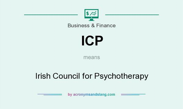 What does ICP mean? It stands for Irish Council for Psychotherapy