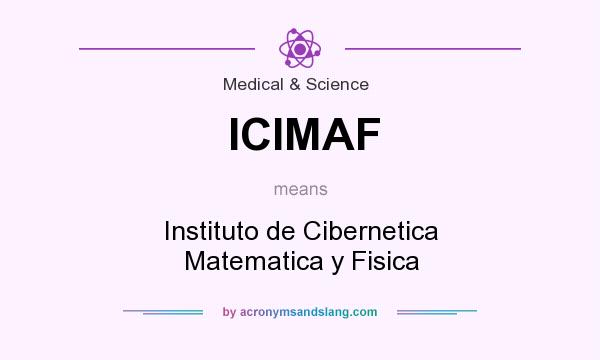 What does ICIMAF mean? It stands for Instituto de Cibernetica Matematica y Fisica