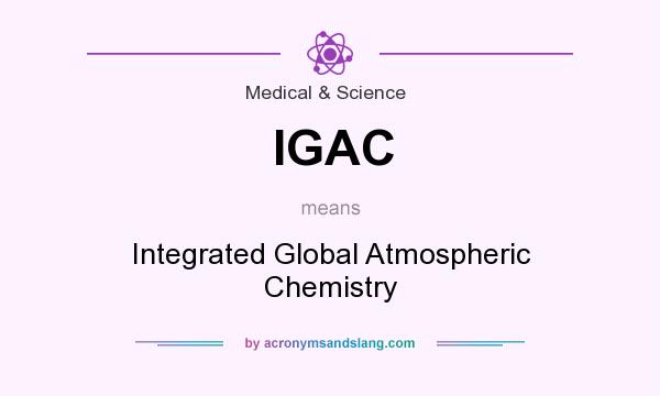 What does IGAC mean? It stands for Integrated Global Atmospheric Chemistry