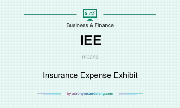 What does IEE mean? It stands for Insurance Expense Exhibit