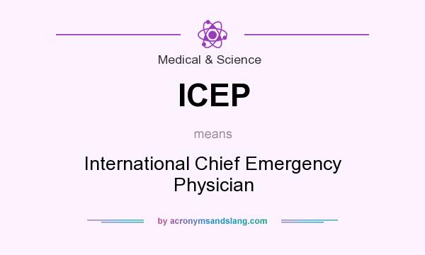 What does ICEP mean? It stands for International Chief Emergency Physician
