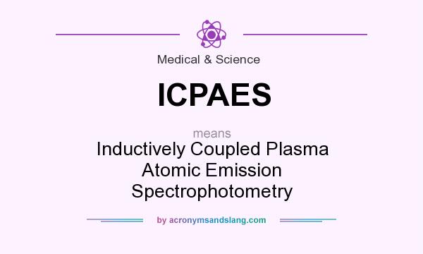 What does ICPAES mean? It stands for Inductively Coupled Plasma Atomic Emission Spectrophotometry