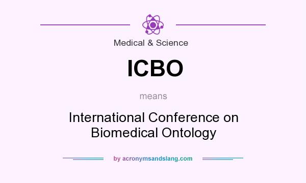 What does ICBO mean? It stands for International Conference on Biomedical Ontology