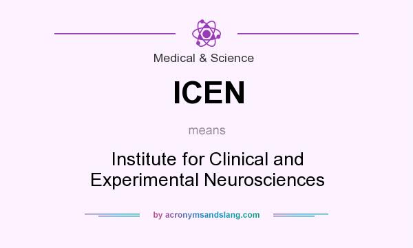What does ICEN mean? It stands for Institute for Clinical and Experimental Neurosciences