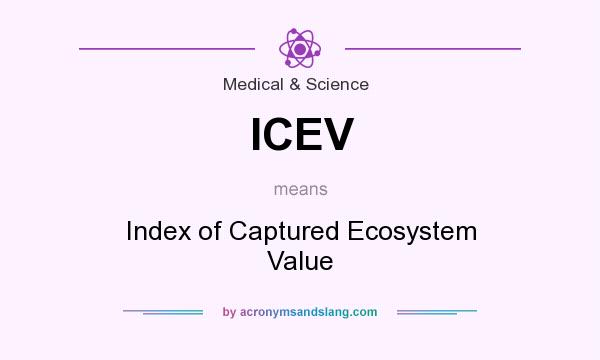 What does ICEV mean? It stands for Index of Captured Ecosystem Value