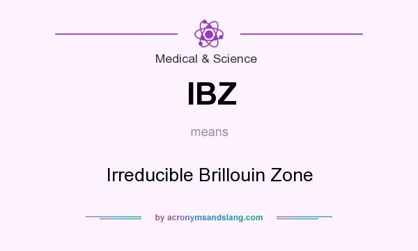 What does IBZ mean? It stands for Irreducible Brillouin Zone